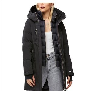 New SOIA & KYO Belinda down parka dark blue medium